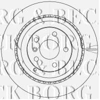 BORG & BECK bbd4543 -  ДИСК ТОРМОЗНОЙ
